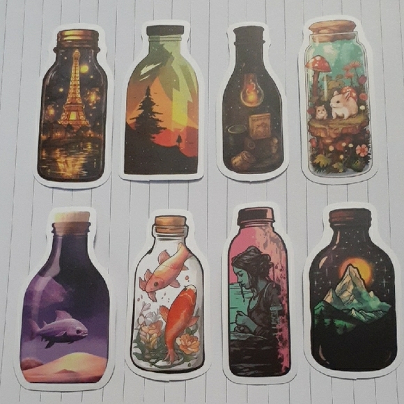 Images In Jars Sticker Collection - Picture 2 of 2